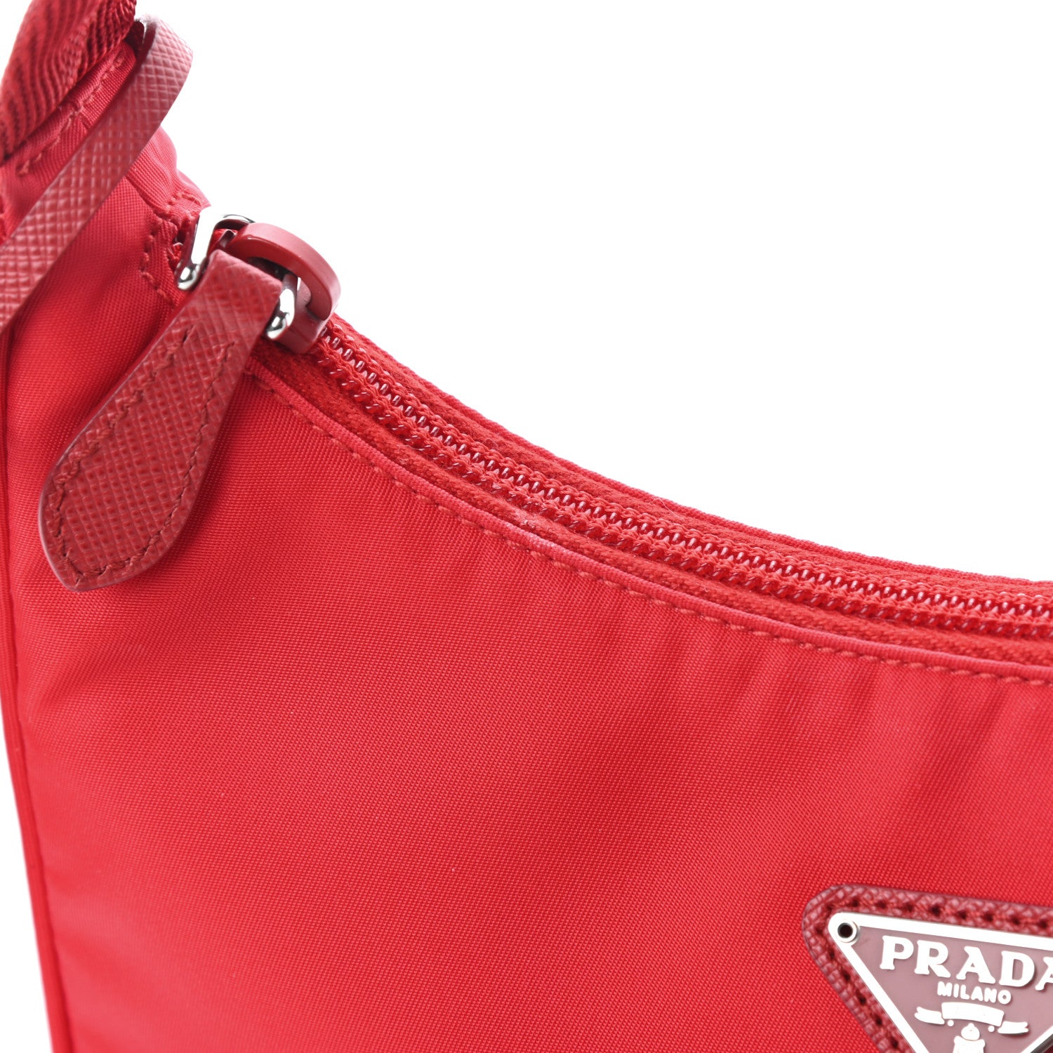 Prada Tessuto Nylon Mini Re-Edition 2000 Bag Rosso 7 of 9