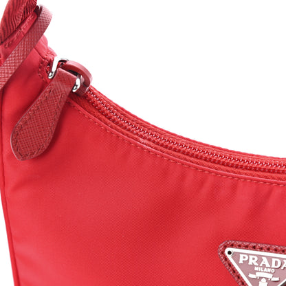 Prada Tessuto Nylon Mini Re-Edition 2000 Bag Rosso 7 of 9
