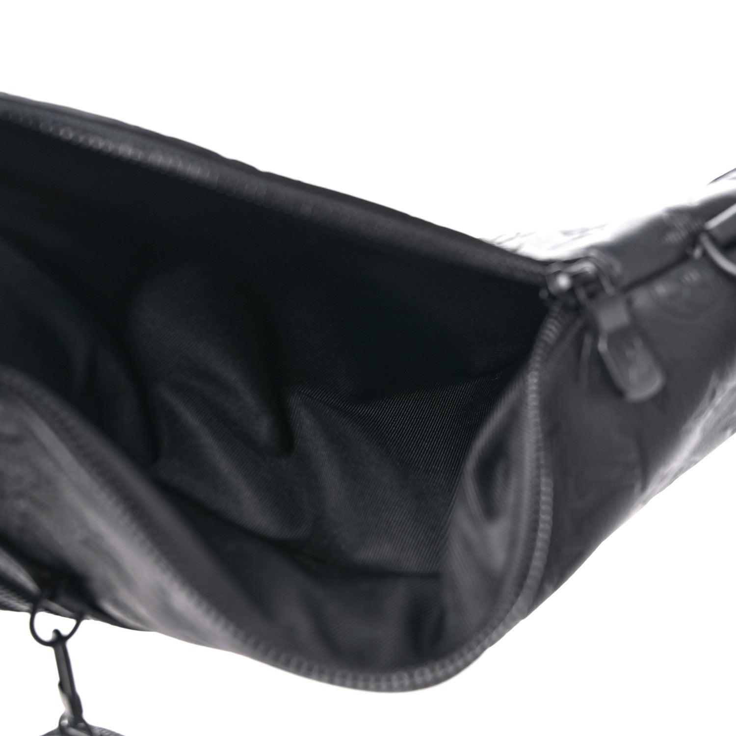 Louis Vuitton Calfskin Shadow Monogram Duo Slingbag Black 5 of 9
