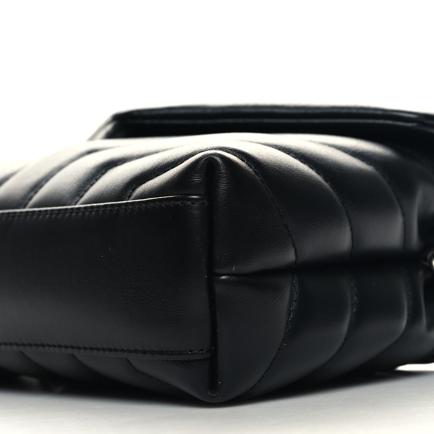 Saint Laurent Calfskin Y Quilted Monogram Toy Loulou Crossbody Bag Black 11 of 12