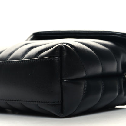 Saint Laurent Calfskin Y Quilted Monogram Toy Loulou Crossbody Bag Black 11 of 12