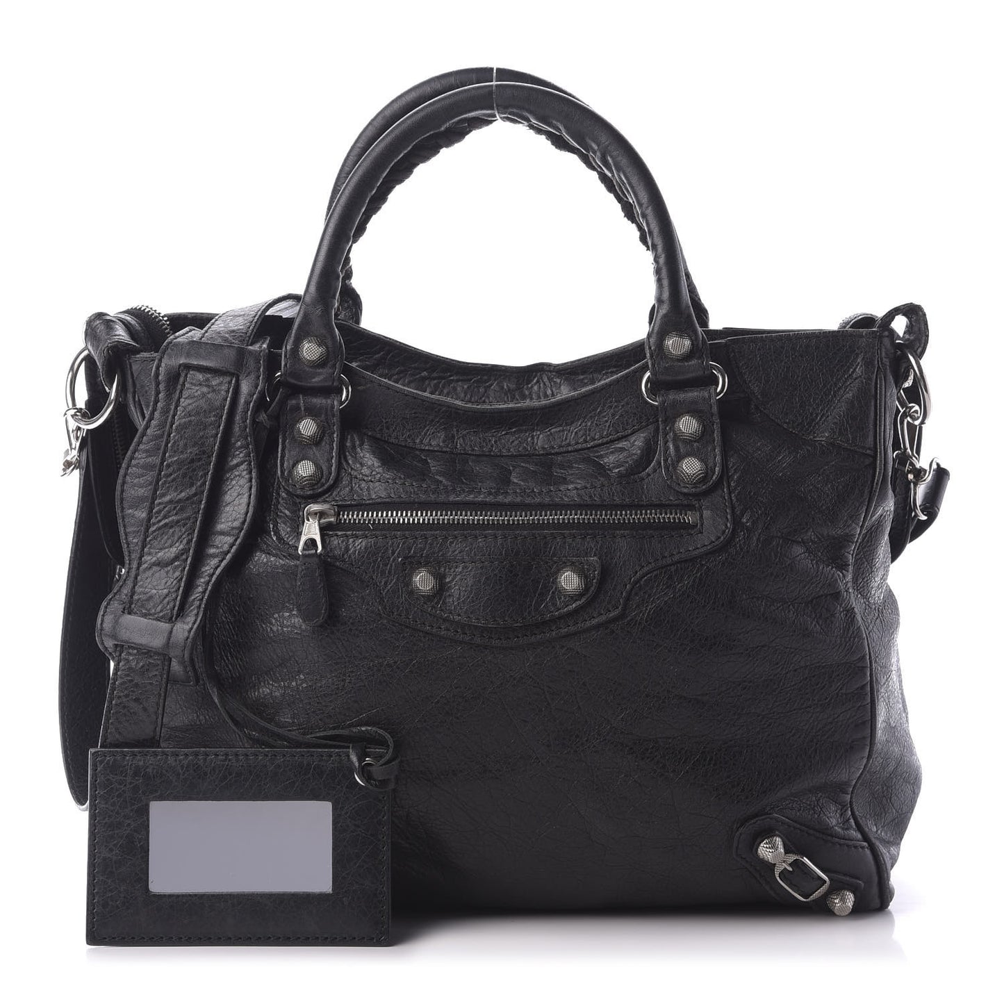 Agneau Giant 12 Silver Hardware Velo Black
