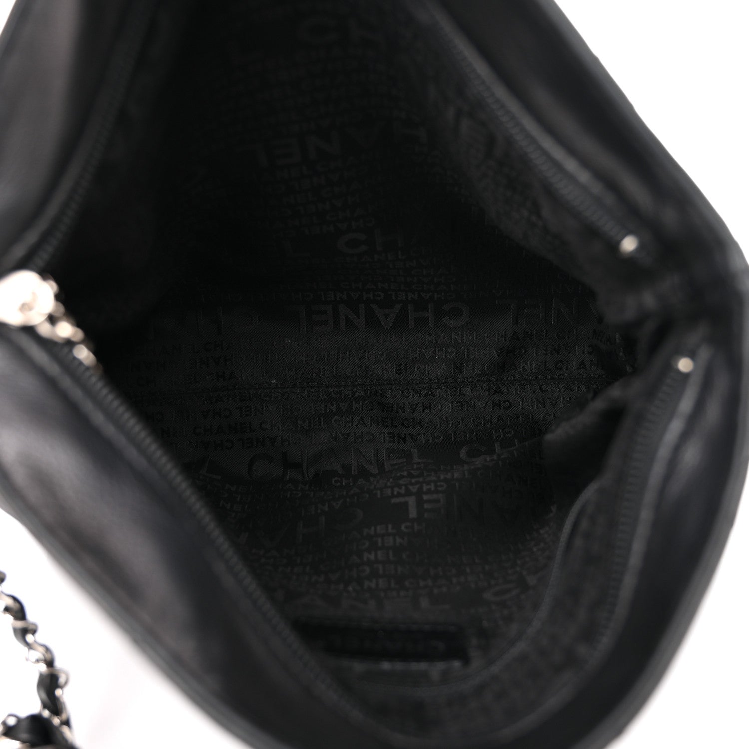 Chanel Lambskin Stitched Medium Ultimate Soft Tote Black 5 of 13