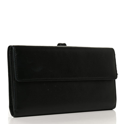 Chanel Grained Calfskin CC Button Long Wallet Black 3 of 14