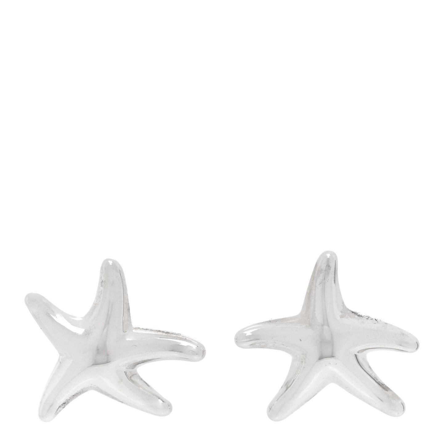 Sterling Silver 15mm Elsa Peretti Starfish Earrings