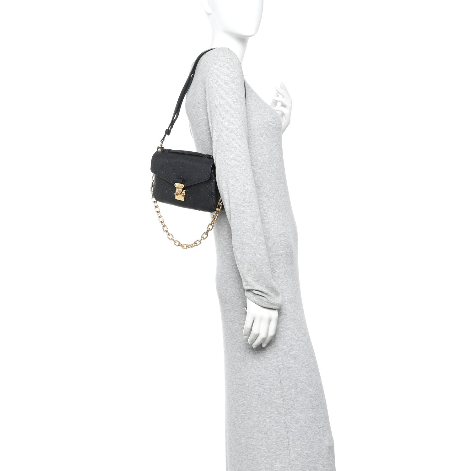 Louis Vuitton Empreinte Pochette Metis East West Black 2 of 10