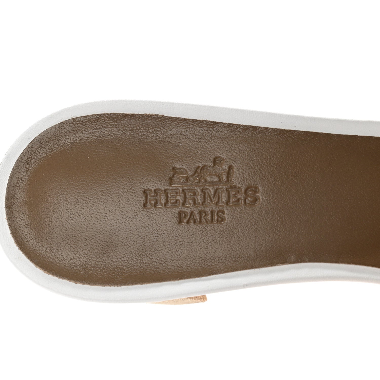 Hermes Calfskin Oasis Sandals 36.5 White 7 of 8