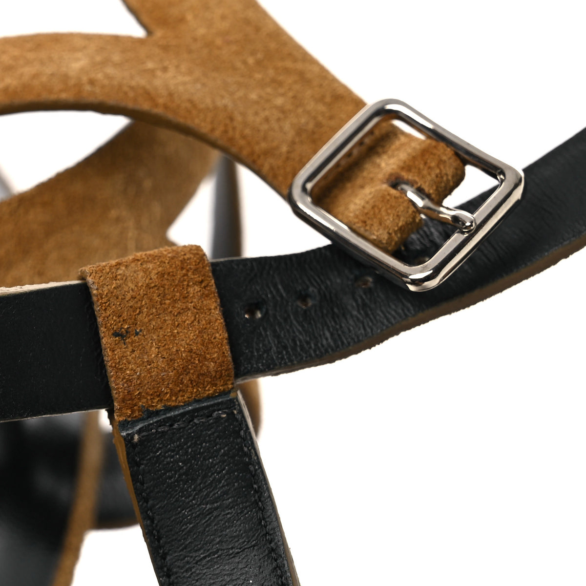 Suede Bianca 105 Platform Sandals 39 Tan