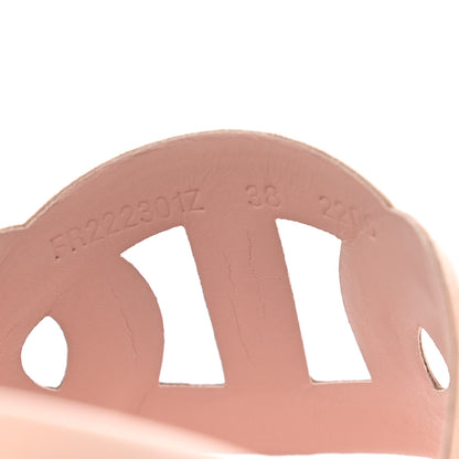 Hermes Suede Goatskin Extra Sandals 38 Rose Opaline 8 of 9