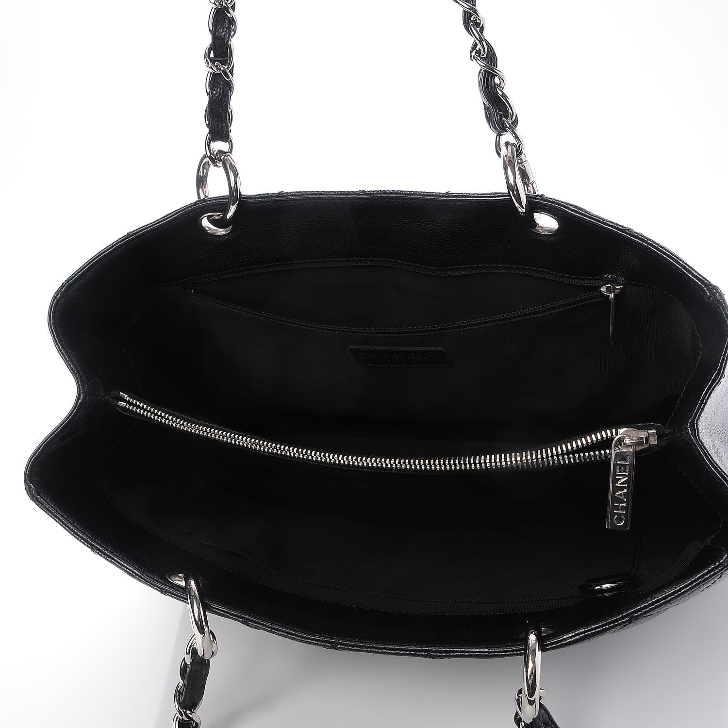 Chanel Caviar Quilted Grand Shopping Tote GST Black 5 of 7
