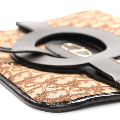 Christian Dior Monogram Fold Over Clutch Brown 9 of 11