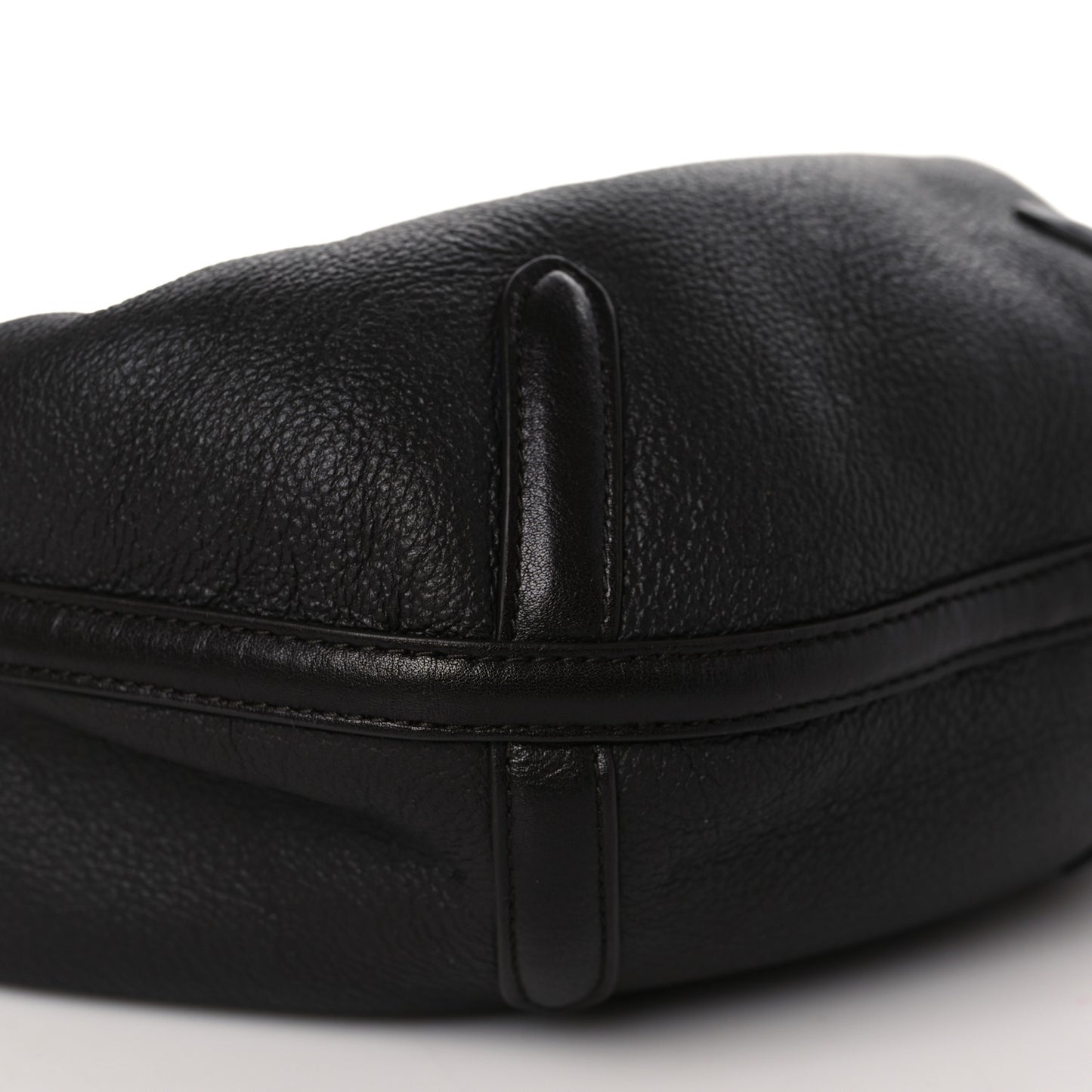 Calfskin Shearling Aviator Mini Jodie Dark Brown Fondant
