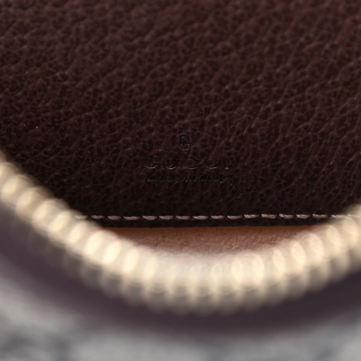 GG Supreme Monogram Ophidia Belted iPhone Case 85 34 Dark Brown