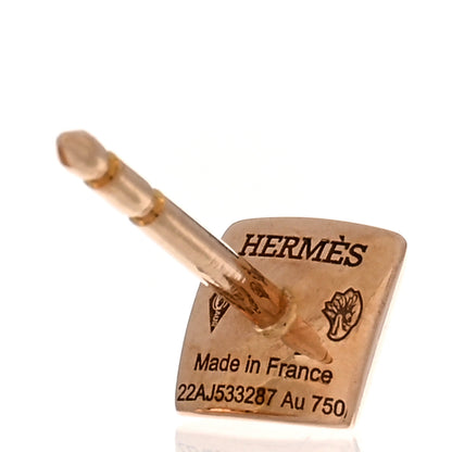 Hermes 18K Rose Gold Clou d'H Earrings 4 of 5
