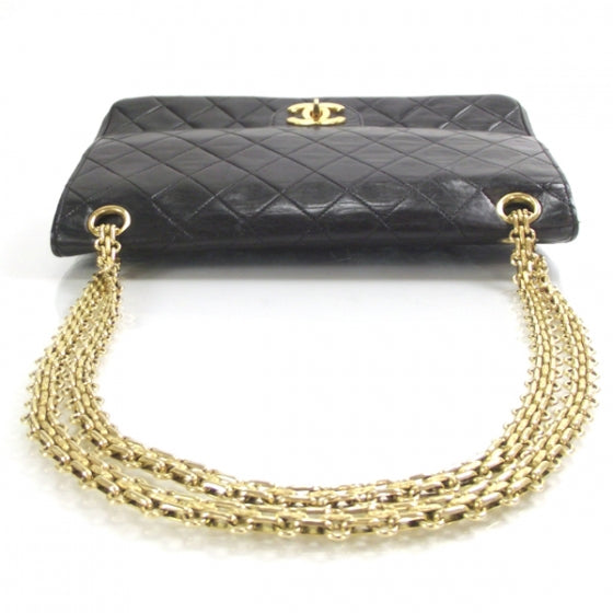 Lambskin Double Flap Mademoiselle Chain Bag