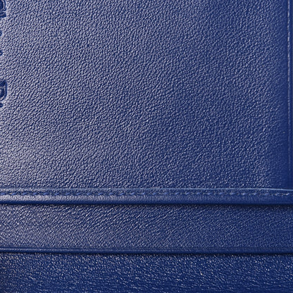 Christian Dior Patent Cannage Lady Dior Compact Wallet Blue 9 of 11