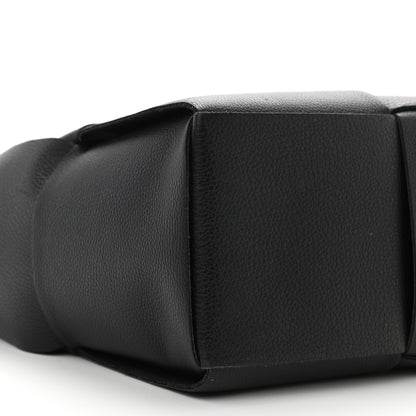 Bottega Veneta Grained Calfskin Maxi Intrecciato Arco Tote Black 10 of 11