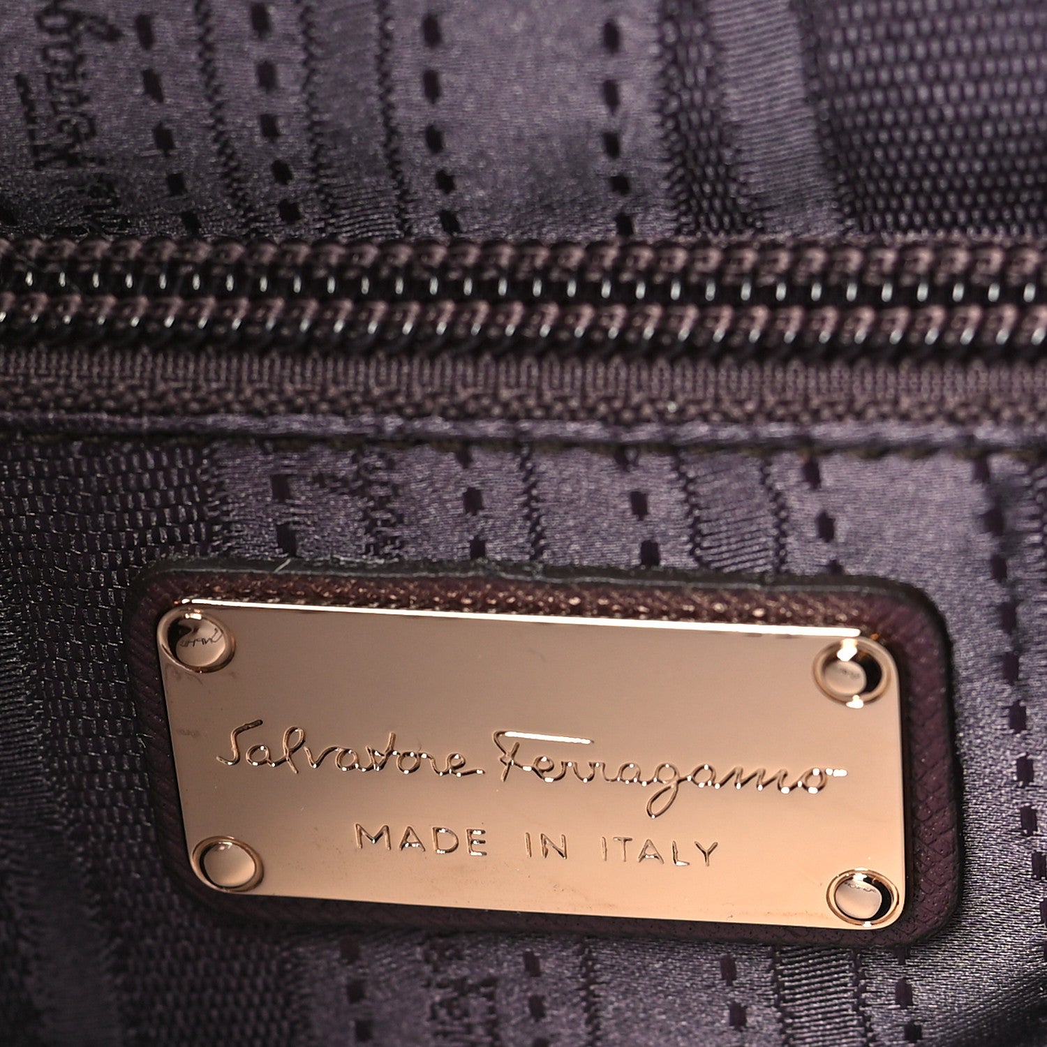 Salvatore Ferragamo Pebbled Calfskin Katia Top Handle Satchel Oxford 6 of 10