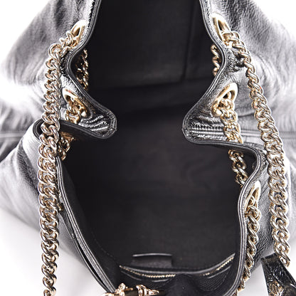 Gucci Patent Medium Soho Chain Shoulder Bag Black 5 of 10
