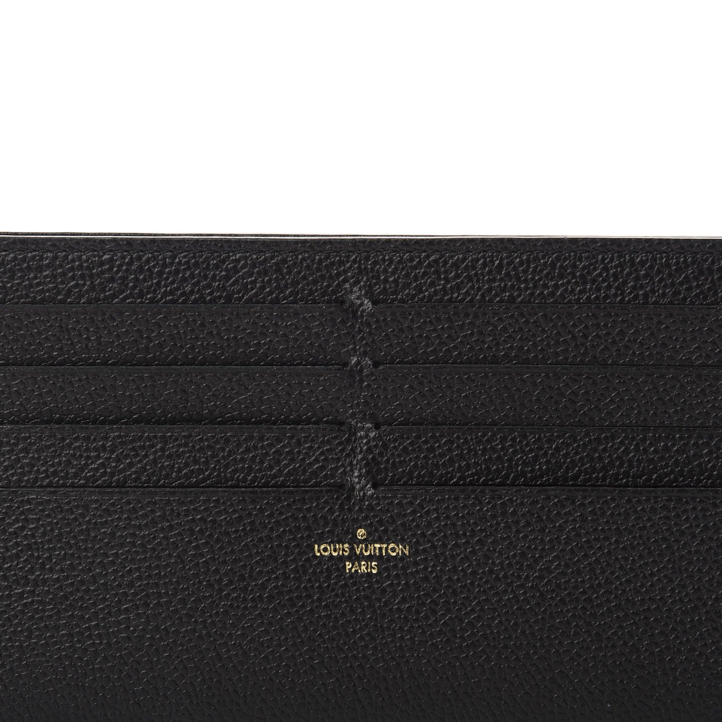 Calfskin Felicie Chain Wallet Card Holder Insert Black
