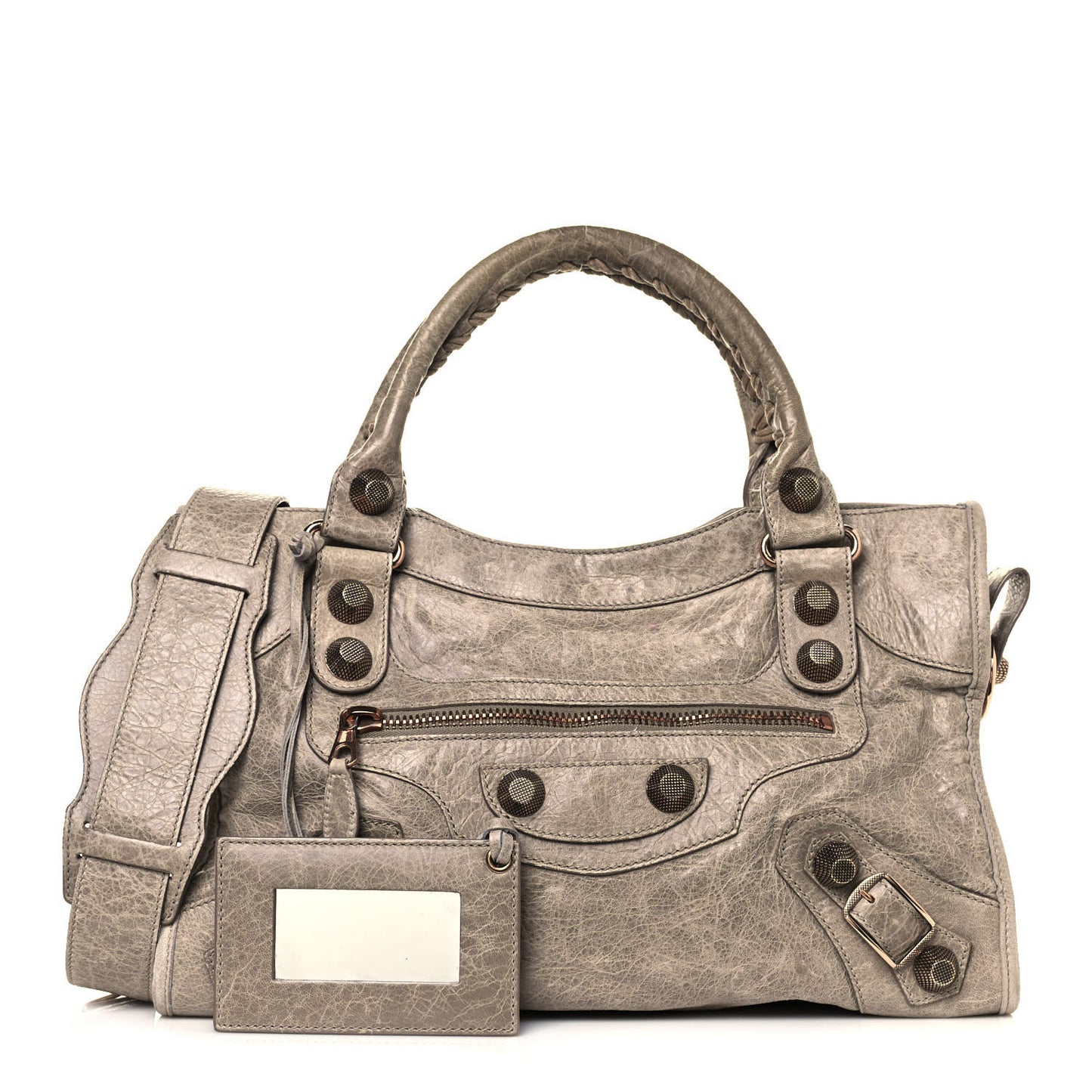 Agneau Giant 21 Rose Gold Hardware City Papyrus