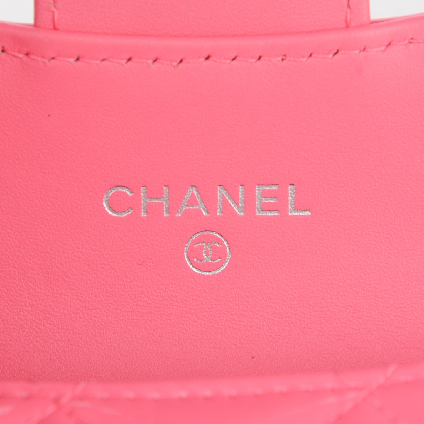 Patent Quilted Coin Purse Pink