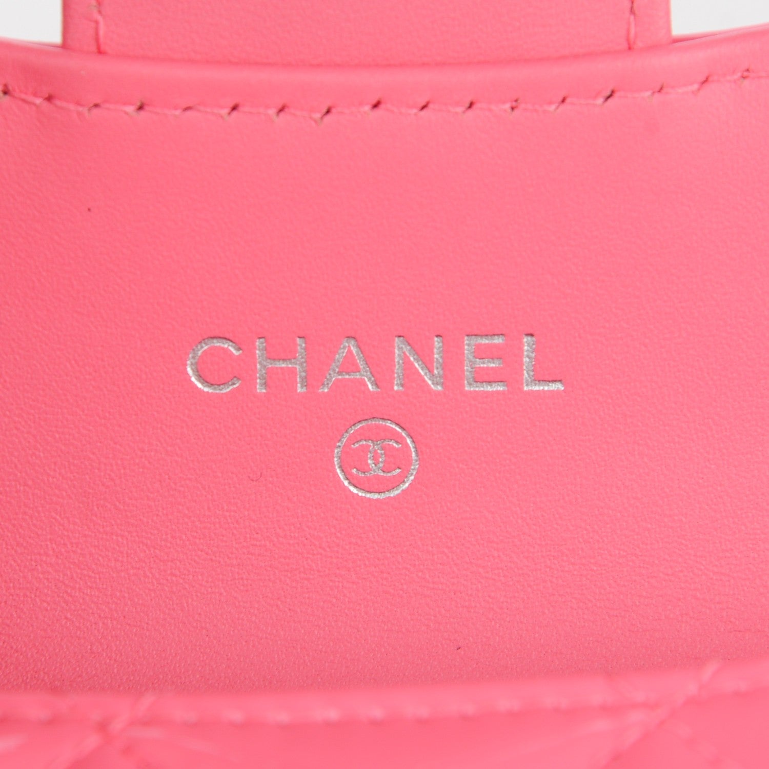 Chanel Patent Quilted Coin Purse Pink 6 of 8