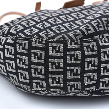 Fendi Zucchino Shoulder Bag Black 6 of 9