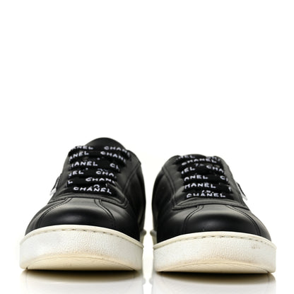 Chanel Calfskin CC Womens Sneakers 39.5 Black 2 of 9