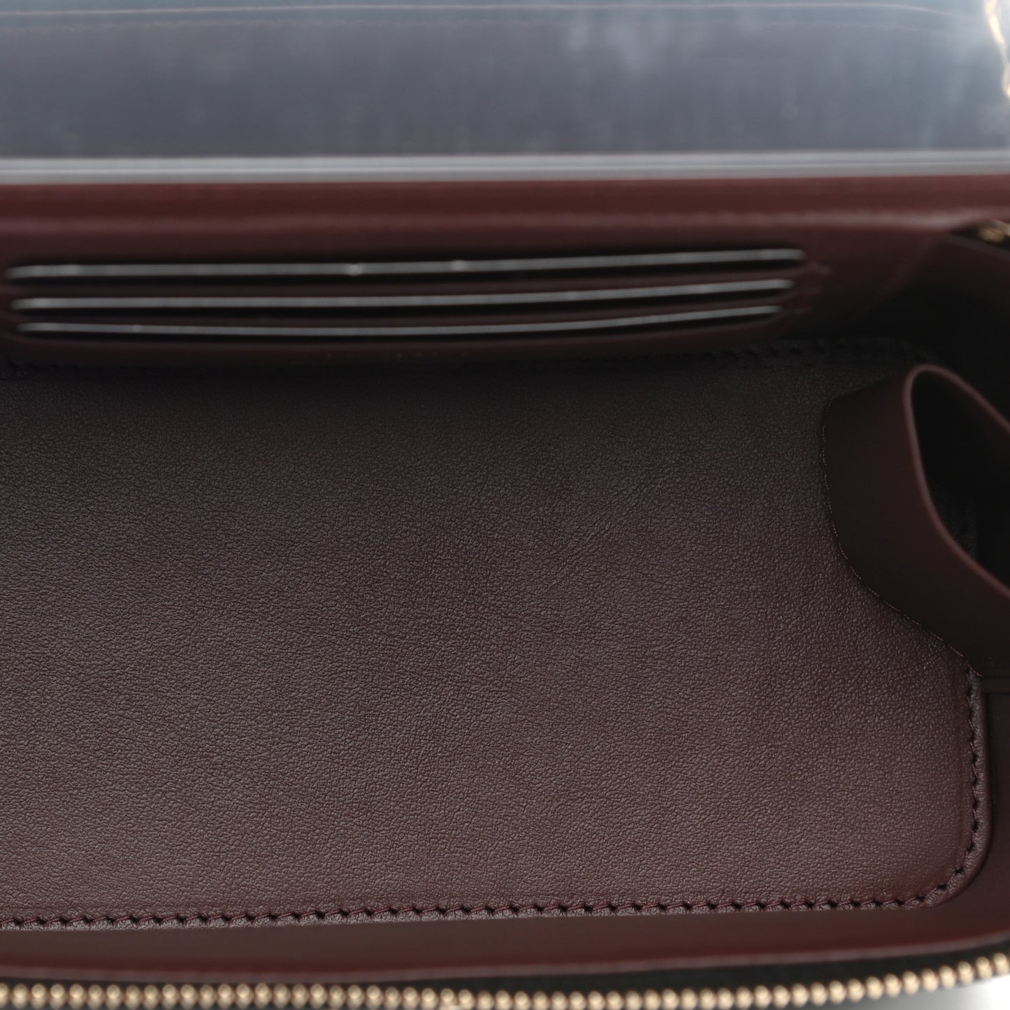Caviar Quilted Small Vanity Case With Chain Black