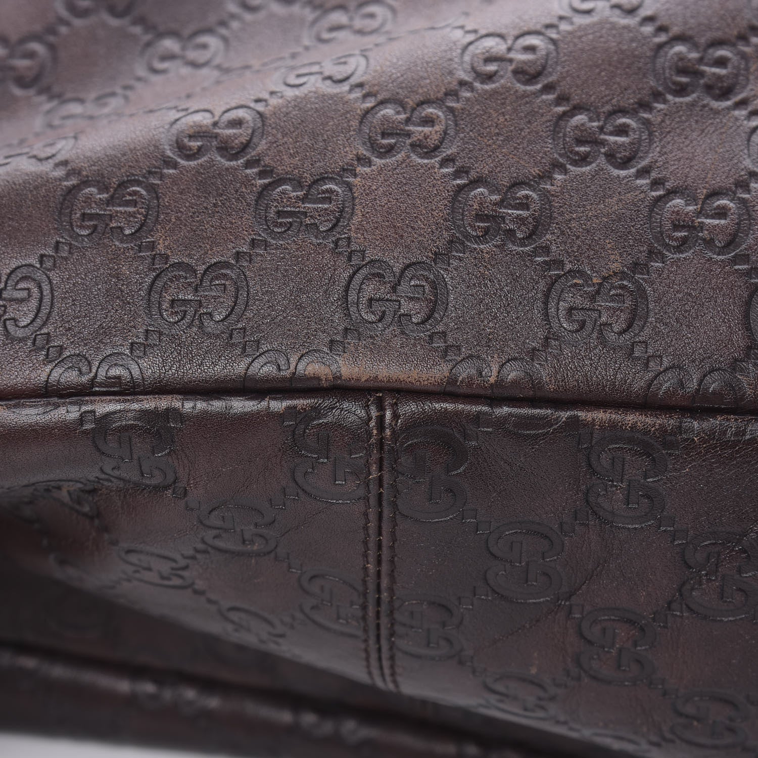 Gucci Guccissima Large Horsebit Chain Hobo Chocolate 15 of 20
