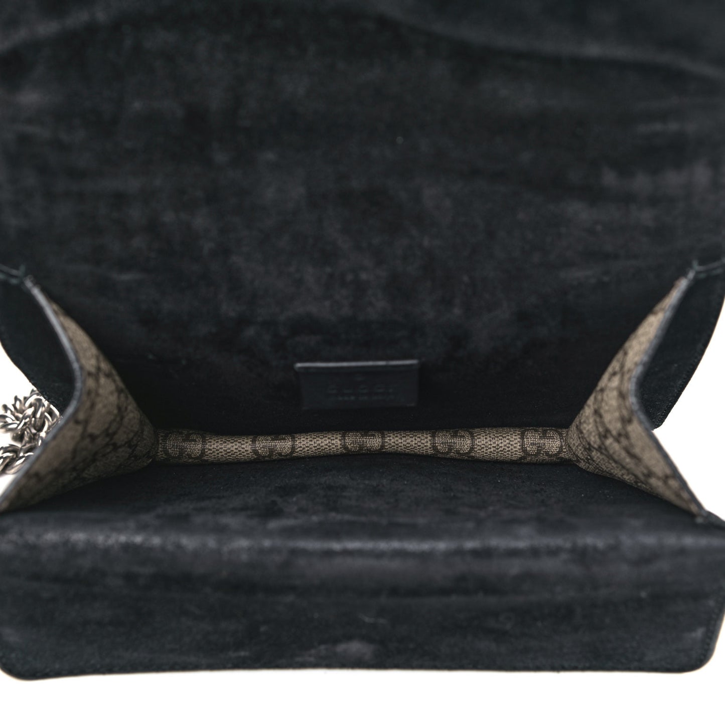 GG Supreme Monogram Mini Dionysus Shoulder Bag Black
