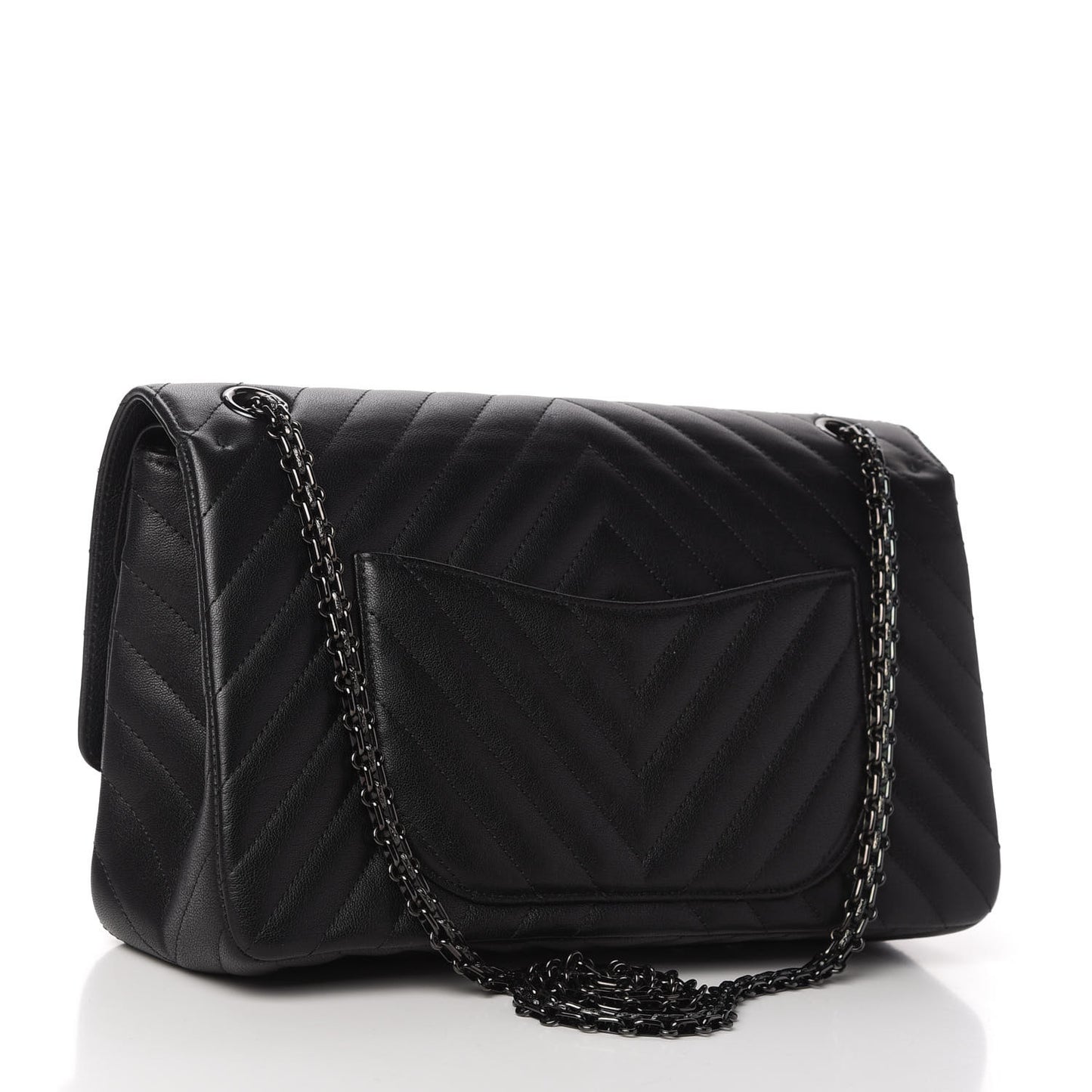 Sheepskin Chevron Quilted 2.55 Reissue 226 Flap So Black