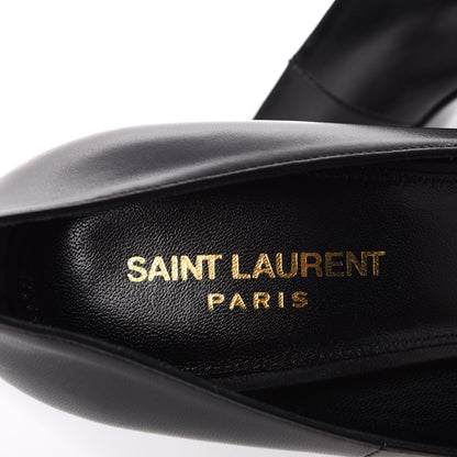 Saint Laurent Calfskin Opyum 100 Pumps 39 Black Gold 8 of 9