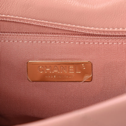 Chanel Goatskin Quilted Medium 19 Flap Light Pink 5 of 8