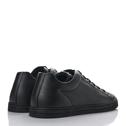 Fendi Calfskin Low Top Sneakers 8 Black 4 of 7