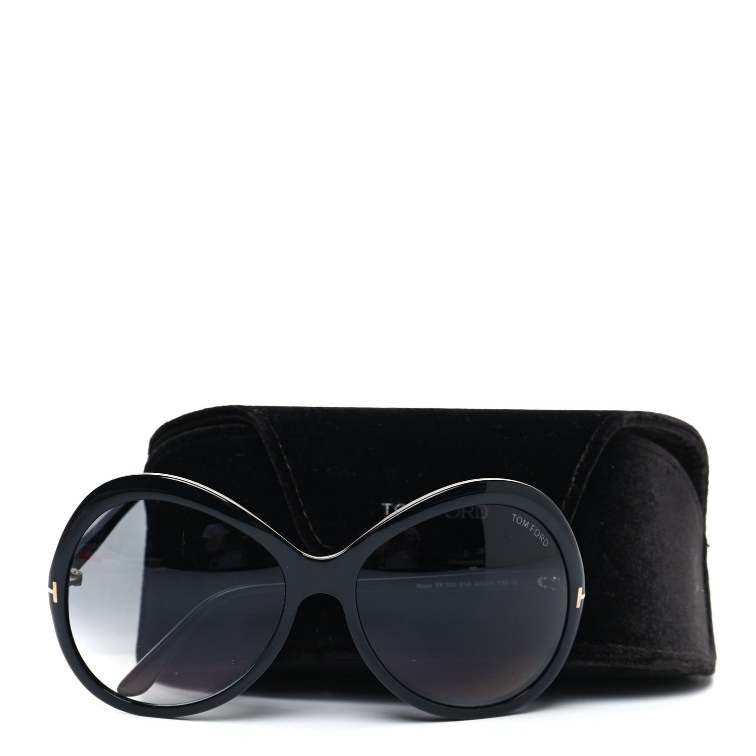 Tom Ford Acetate Rose Sunglasses TF765 Black 8 of 8