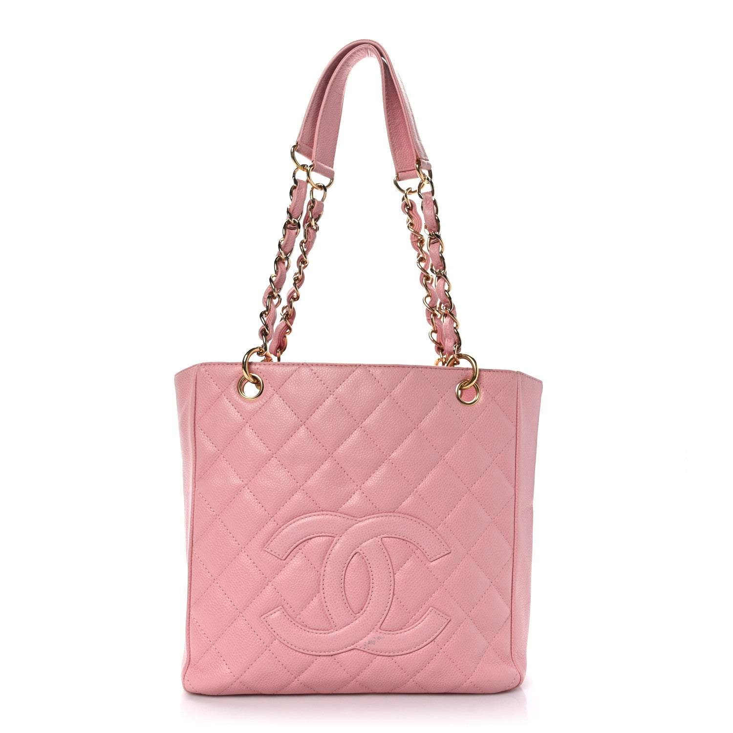 Chanel Caviar Quilted Petit Shopping Tote PST Pink 1 of 13
