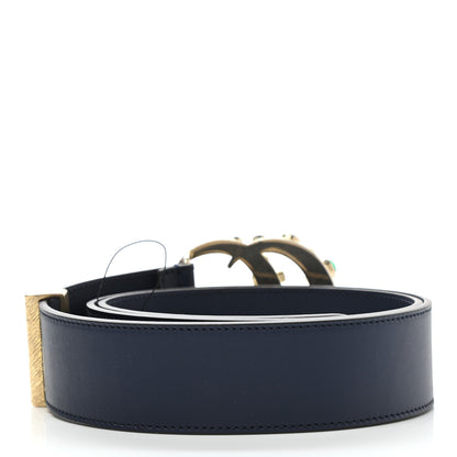 Gucci Calfskin Ceramic Glass Double G 40mm Belt 90 36 Black Multicolor 2 of 7