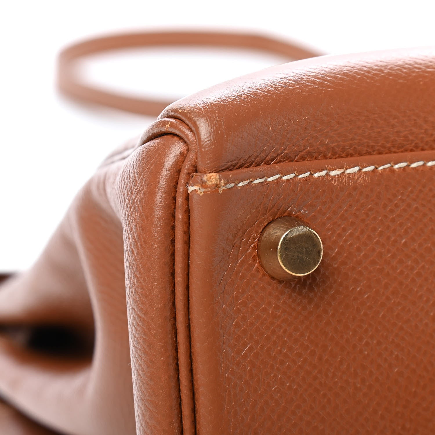 Hermes Courchevel Kelly Retourne 32 Gold 8 of 20