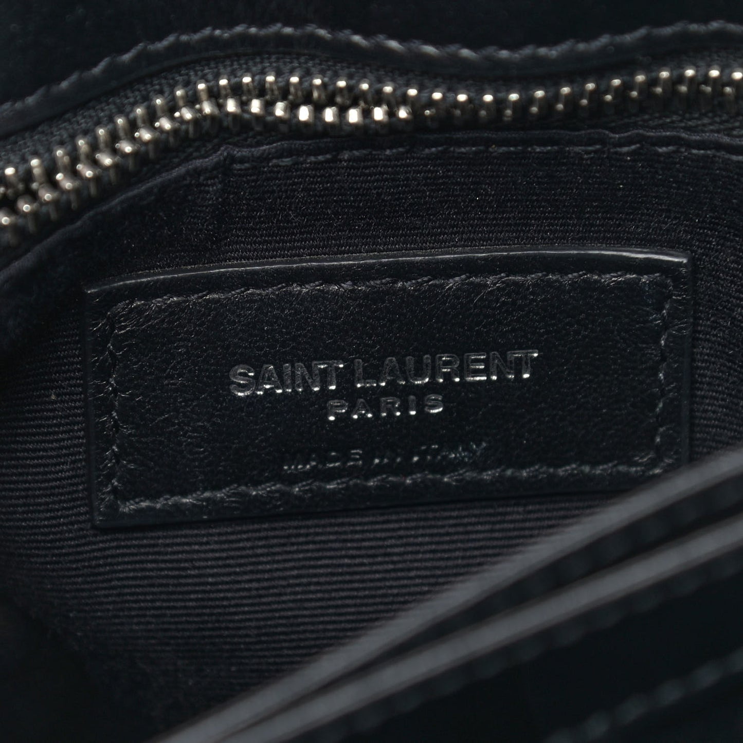 Calfskin Y Quilted Monogram Toy Loulou Crossbody Bag Black