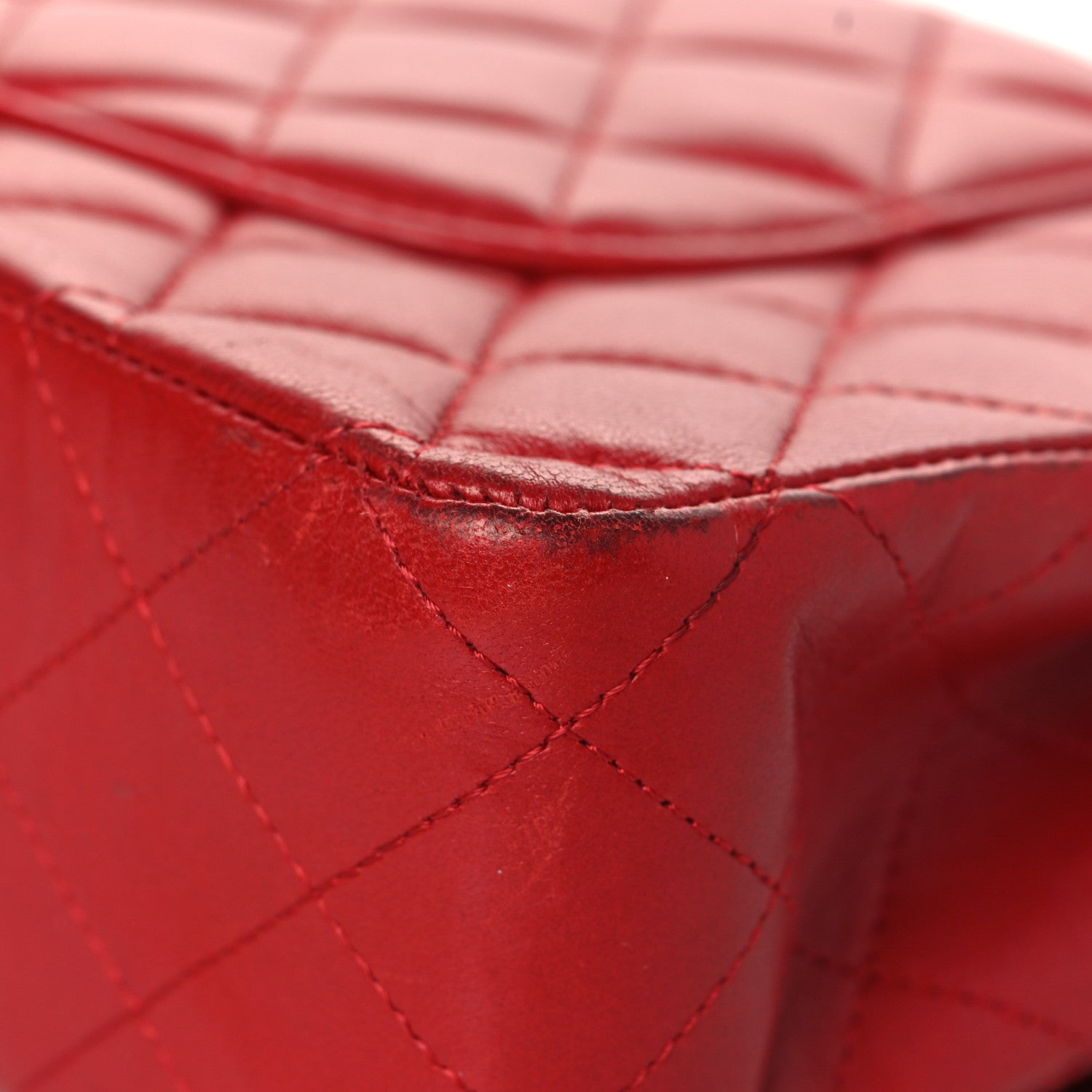 Chanel Lambskin Quilted Medium Double Flap Red 11 of 11