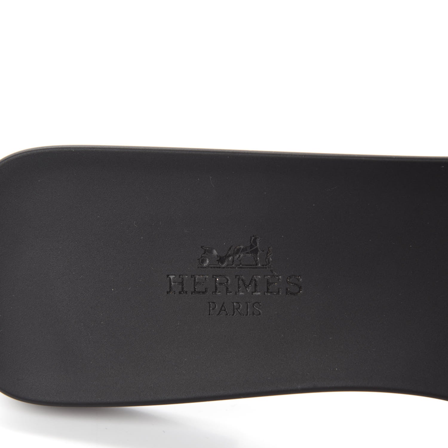 Hermes Rubber Aloha Sandals 38 Black 7 of 9