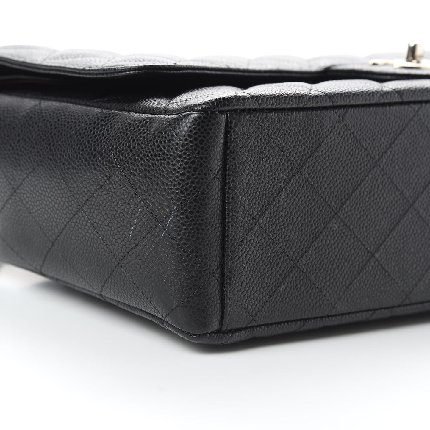 Caviar Quilted Maxi Double Flap Black
