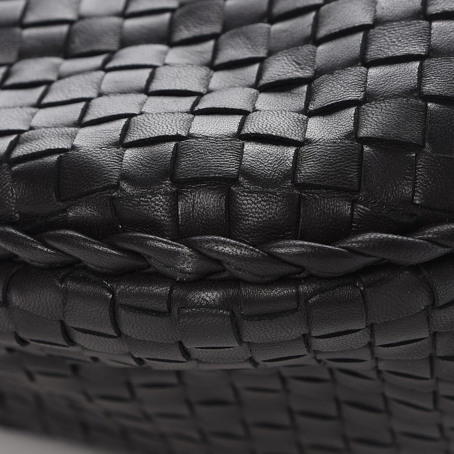 Nappa Intrecciato Large Veneta Hobo Black