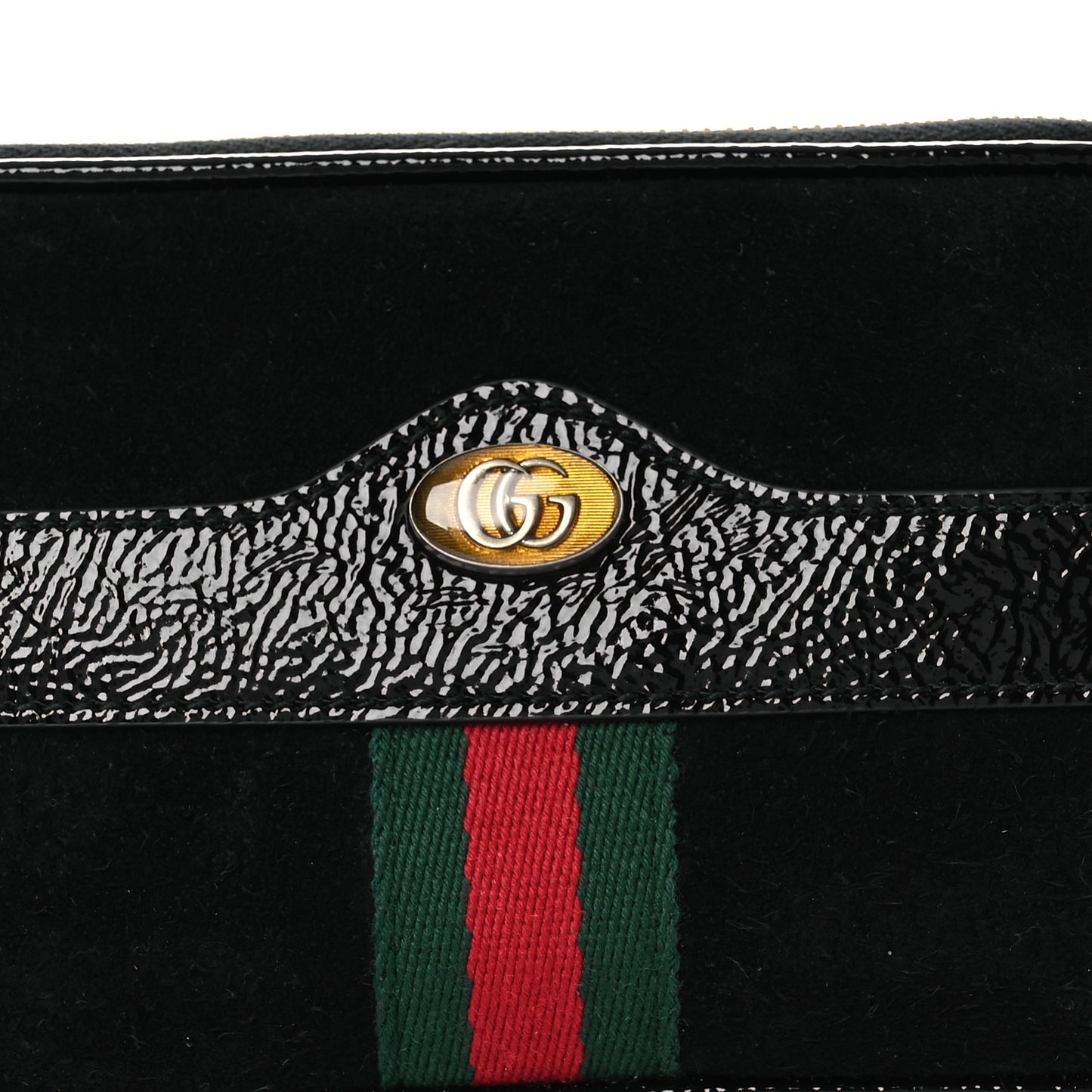 Suede Patent Ophidia Belted iPhone Case 85 34 Black