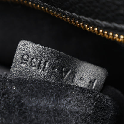 Celine Soft Grained Calfskin Medium Belt Cabas Phantom Black 7 of 10