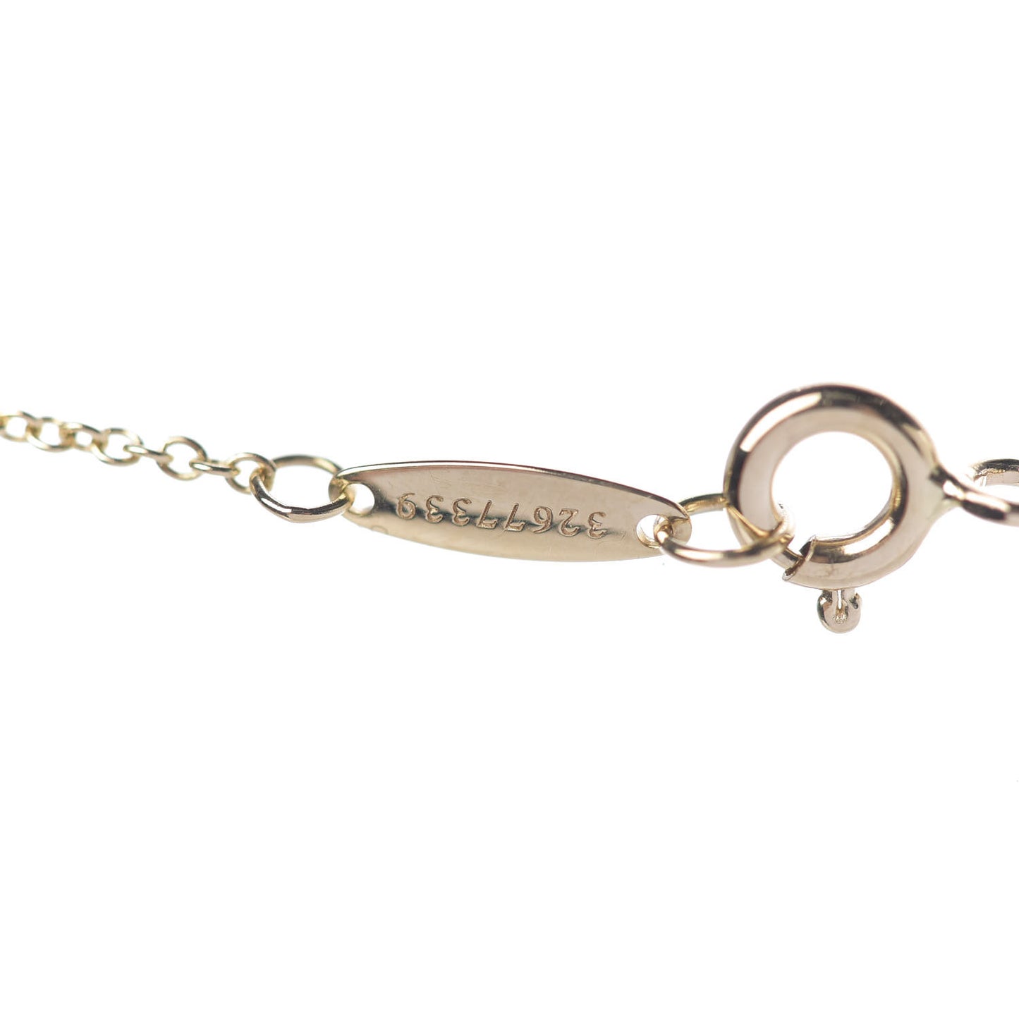 18K Yellow Gold Diamond .79ct Elsa Peretti Diamonds by the Yard Pendant Necklace