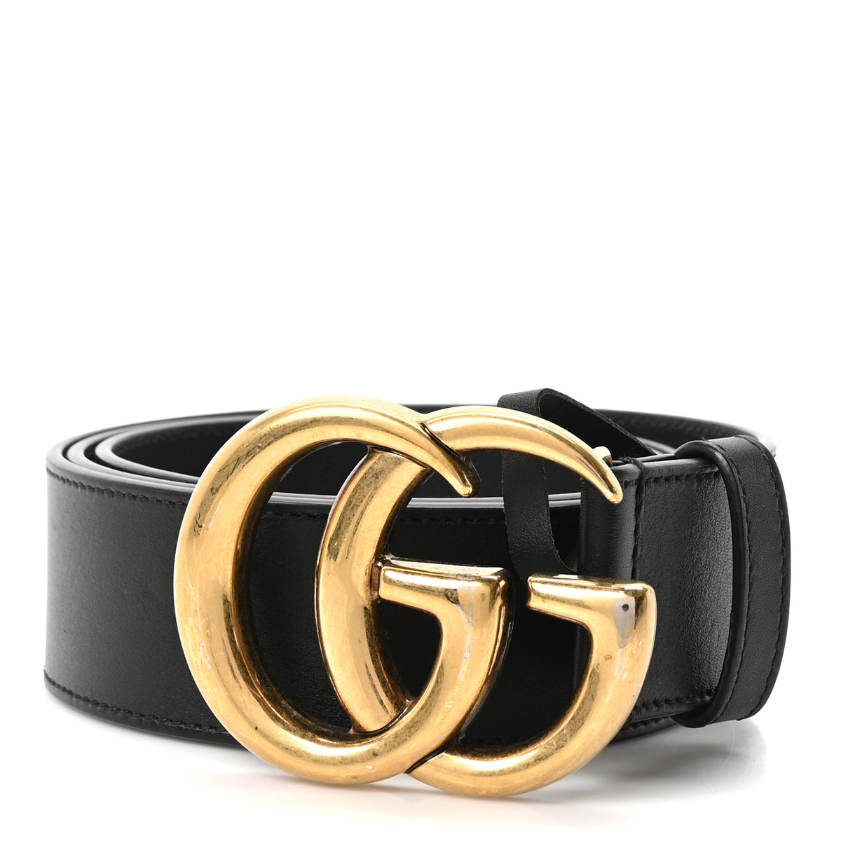 Gucci Calfskin Double G 40mm Belt 85 34 Black 1 of 5