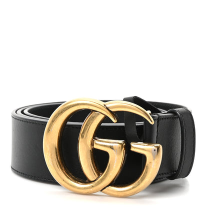 Gucci Calfskin Double G 40mm Belt 85 34 Black 1 of 5